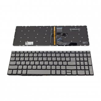 Tastatura Lenovo 5000 IdeaPad 320-15ABR 320-15IAP, Gri, Fara Rama, Cu iluminare, US