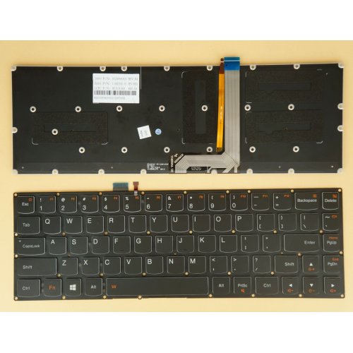 Πληκτρολόγιο Lenovo IdeaPad Yoga 3 Pro 1370, Μαύρο με Backlit, US
