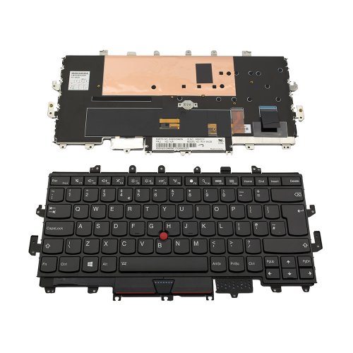 Tastatura Lenovo ThinkPad X1 Carbon Gen 4, Neagra, Cu Rama Neagra, Cu iluminare, US/UK