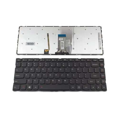 Tastatura Lenovo Yoga 500-14IHW, Neagra, Fara Rama, Cu iluminare, US