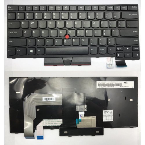 Tastatura Lenovo ThinkPad T470 T480, Neagra, Cu Rama Neagra, Dual Pointing, US/UK (+BG Print)
