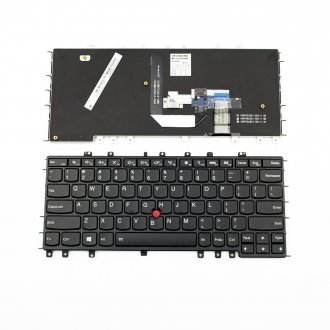 Tastatura Lenovo ThinkPad Yoga S1 S240, Neagra, Cu Rama Neagra, Cu iluminare, US/UK