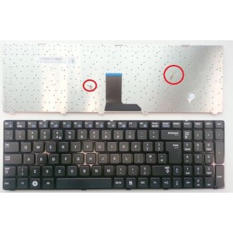 Tastatura Samsung R580 R590, Neagra, Cu Rama Neagra, US/UK