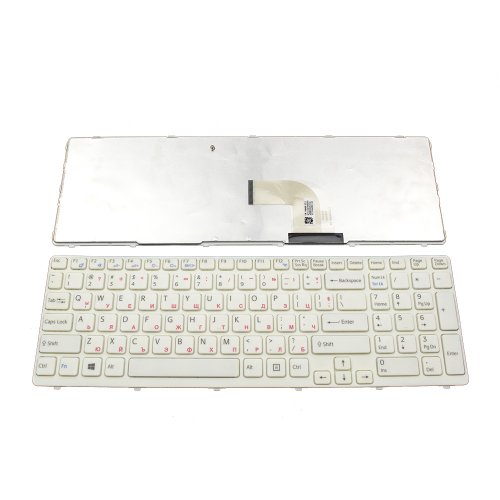 Tastatura Sony Vaio SVE15, Alba, Cu Rama Alba, Type 1, US/UK (+BG Print)