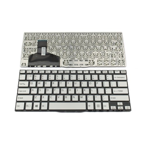 Tastatura Sony Vaio SVF13, Argintie, Fara Rama, US