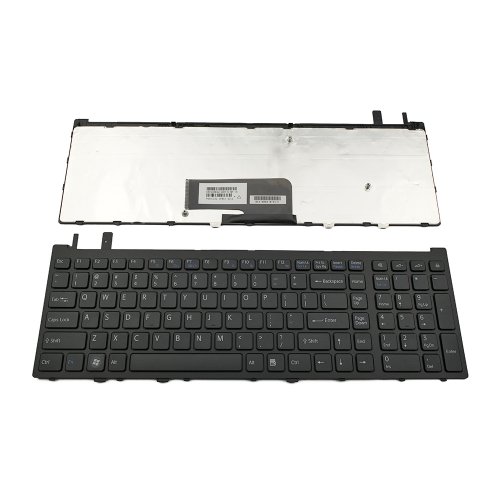 Tastatura Sony Vaio VGN-AW, Neagra, Cu Rama Neagra, US/UK