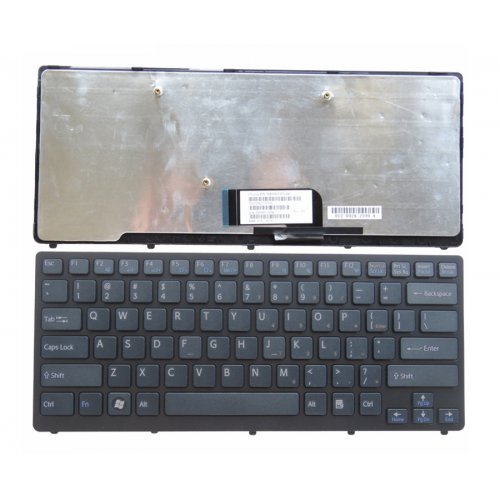 Tastatura Sony VPC-CW, Neagra, Cu Rama Neagra, US/UK (+BG Print)