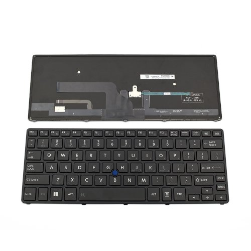 Πληκτρολόγιο Toshiba Portege Z20T, Μαύρο με Backlit, US/UK
