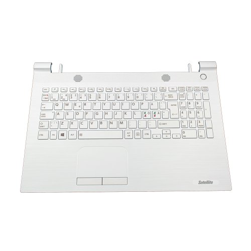 Cover C με Πληκτρολόγιο Toshiba Satellite C55 - άσπροa με άσπροa Πληκτρολόγιο χωρίς επιφάνεια αφής
