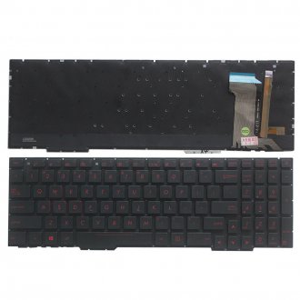 Tastatura Asus ROG Strix GL553 GL553VD GL553VE, Neagra, Fara Rama, Cu iluminare, US
