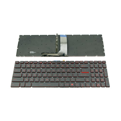 Πληκτρολόγιο MSI GS60 GS70 GE62VR GE72 GP62VR GT62VR GT73VR GS73VR, Μαύρο με Backlit, US/UK