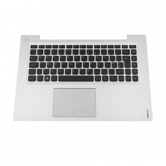Горен корпус (Upper Cover - Palmrest) за Lenovo U430P Сребрист с Клавиатура с Подсветка / Black With Keyboard With Backlit