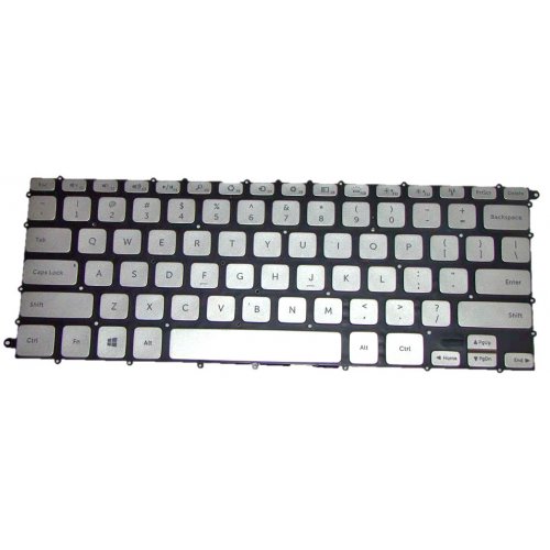 Πληκτρολόγιο Dell Inspiron 14-7000 7437, Ασήμι με Backlit, US/UK