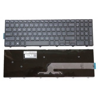 Клавиатура за лаптоп Dell Inspiron 3541 3542 5547 5551 5748 5749 15-3000  Vostro 3549 US/UK Black Frame Black / Черна с черна рамка