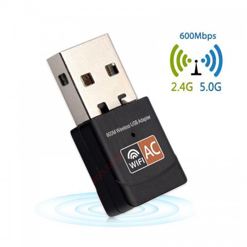 USB Wi-Fi Adaptor 600Mbps Dual Band 2.4G / 5Ghz
