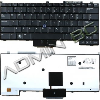 Πληκτρολόγιο Dell Latitude E4300, Μαύρο με Backlit, US/UK ( +BG Print)