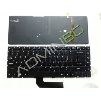Tastatura Acer Aspire M5-481T M5-481TG M5-481PT M5-481PTG, Neagra, Fara Rama, Cu iluminare, US/UK (+BG Print)