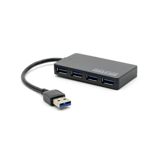 USB 3.0 4-Port Splitter Hub προσαρμογέας  Για windows MacOS Black