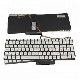 Πληκτρολόγιο HP Envy X360 15-U, Ασήμι με Backlit, UK ( +BG Print)