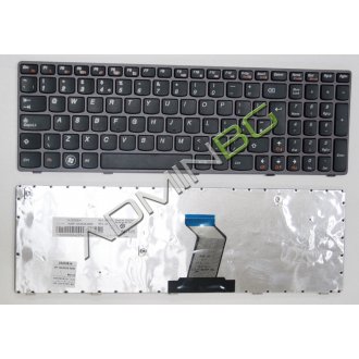 Tastatura Lenovo IdeaPad B570 B575 B580 V570, Neagra, Cu Rama Violet, US/UK