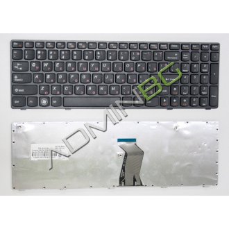Tastatura Lenovo IdeaPad G570 G575 Z560 Z565, Neagra, Cu Rama Neagra, US/UK (+BG Print)