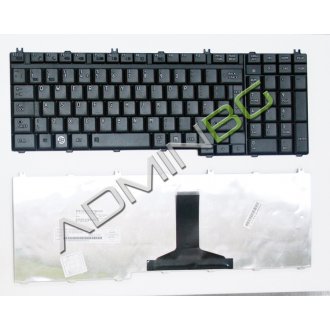 Клавиатура за лаптоп Toshiba Satellite L500 L550 L550D L555 L555D L350 Черна Матова